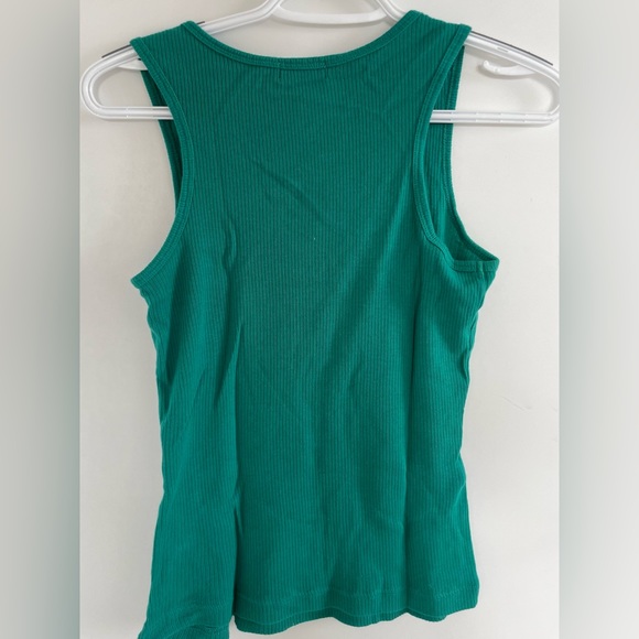 Super cute Y2K tank top. Vintage guess bedazzled turquoise size medium. - Picture 2 of 3
